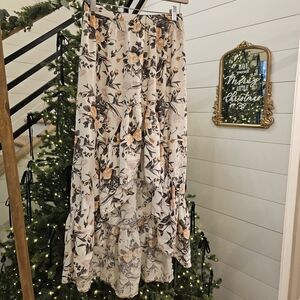 American Eagle Floral Print Maxi Skirt Sz XS